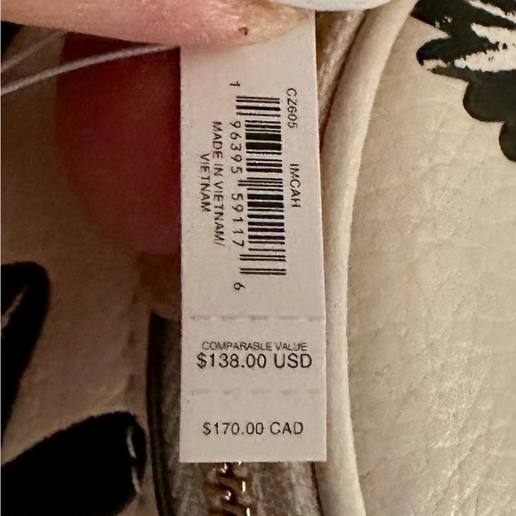 Coach Mini Court Backpack Keychain Fob Bag Charm With Floral Print - Picture 8 of 13